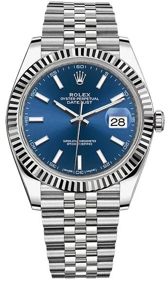 Datejust 41 mm, steel and white gold-Rolex