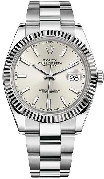 Datejust 41 mm, steel and white gold