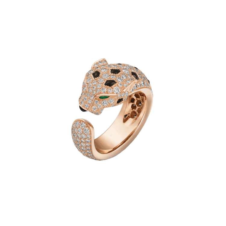 Panthère de Cartier ring, medium model, paved(52mm)-Cartier
