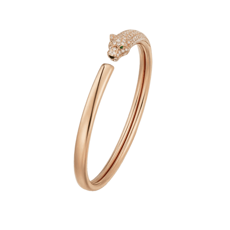 Panthère de Cartier bracelet, small model, half-paved(15-20 cm)-Cartier