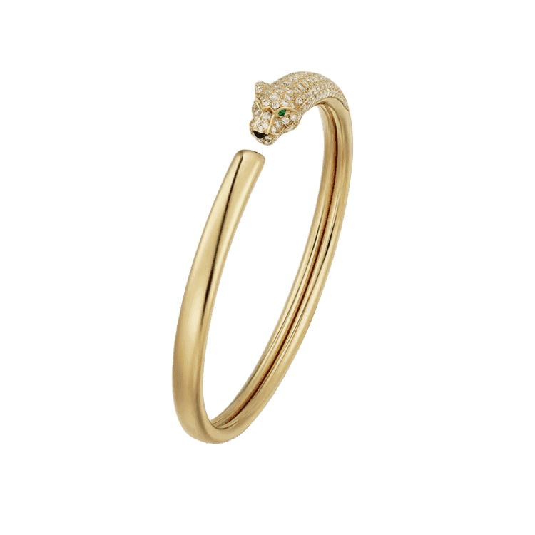 Panthère de Cartier bracelet, small model, half-paved(15-20 cm)-Cartier